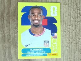 Panini FIFA WM 2026 Sticker Haji Wright USA 19