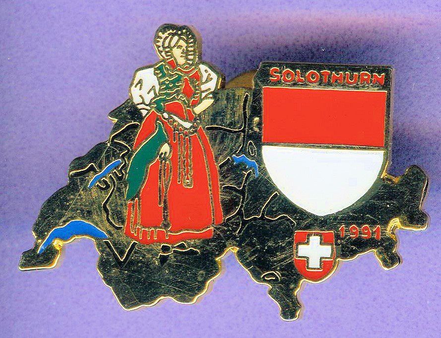 Placchette & Badge: Wappen & Trachten   SOLOTHURN – Usato da Winterthur venduto da Sammleroase