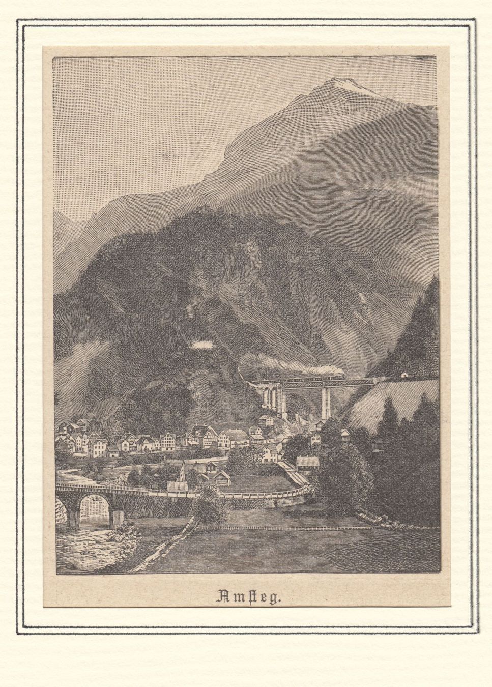 Incisioni: AMSTEG, HOLZSTICH 1898 – Antico da Grüningen venduto da Kartensammler