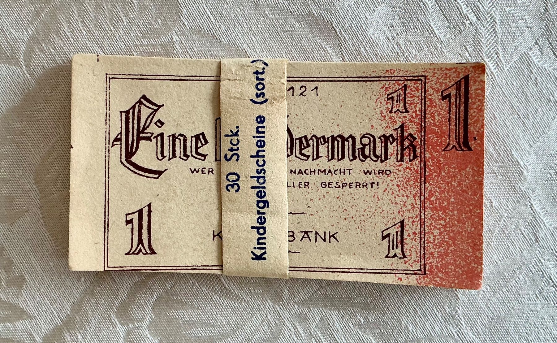 Banconote: ALTE KINDER MARK GELDSCHEINE – Usato da Zell LU venduto da Silvermemory