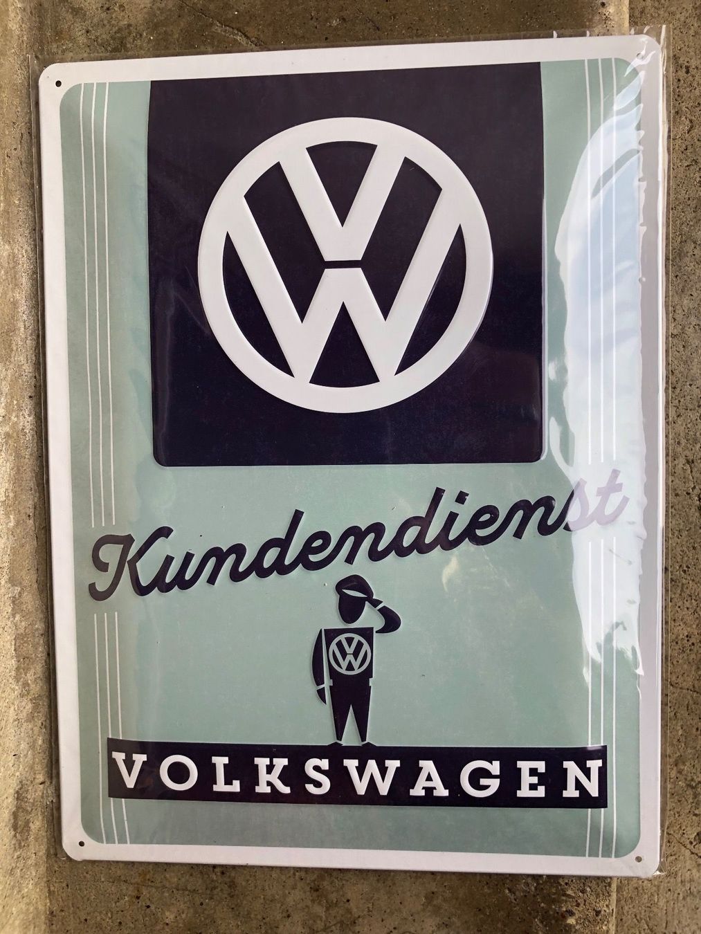 Insegne: Volkswagen Kundendienst gsrage classic – Nuovo e nell'imballaggio originale da Reinach AG venduto da rares75