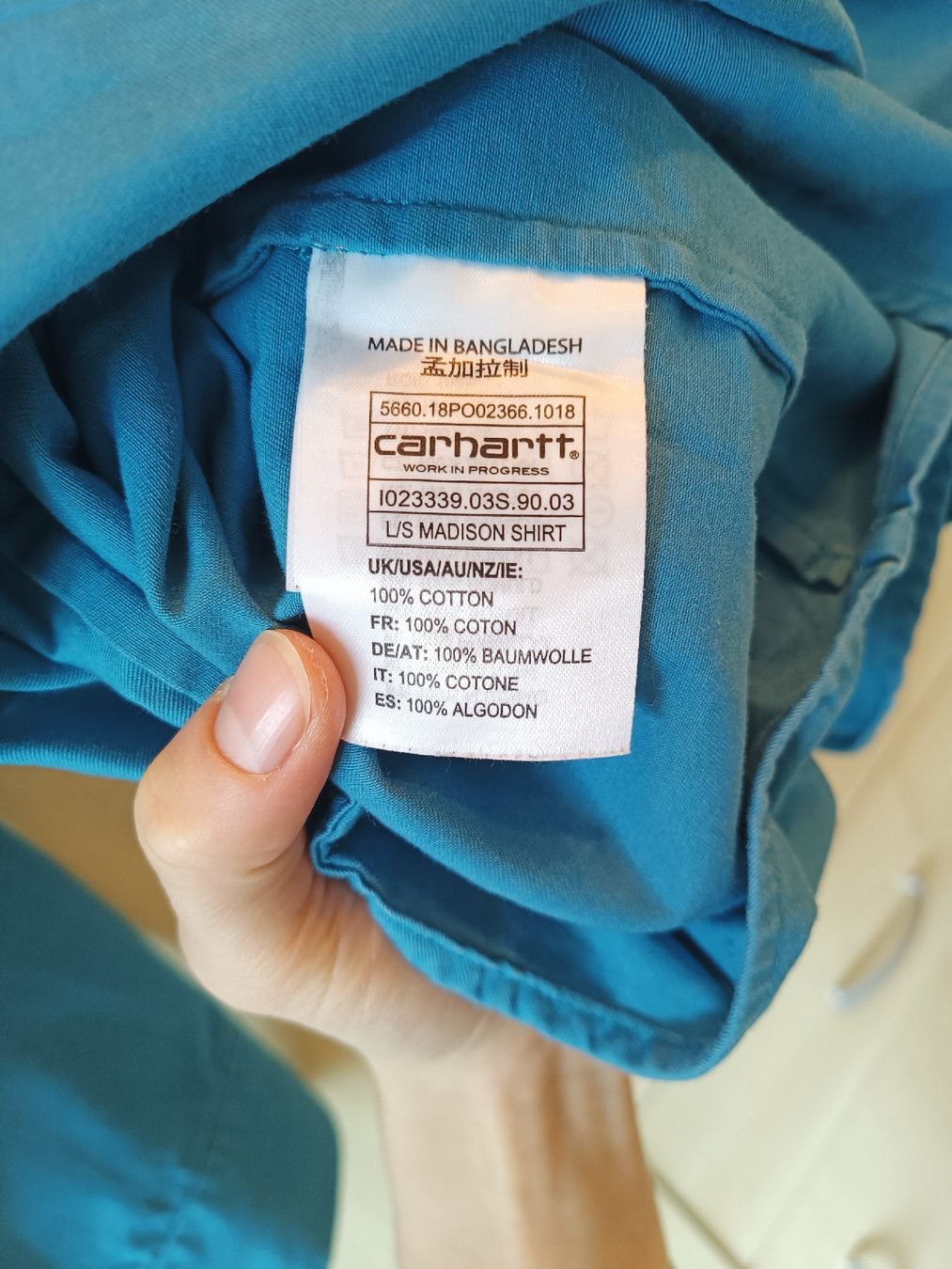 Carhartt Hemden: Carhartt Hemd 100% Baumwolle Grösse L – Gebraucht aus Basel von pfe_n7lv 4