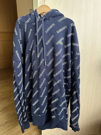 Sweat à capuche Lacoste bleu marine homme taille M
