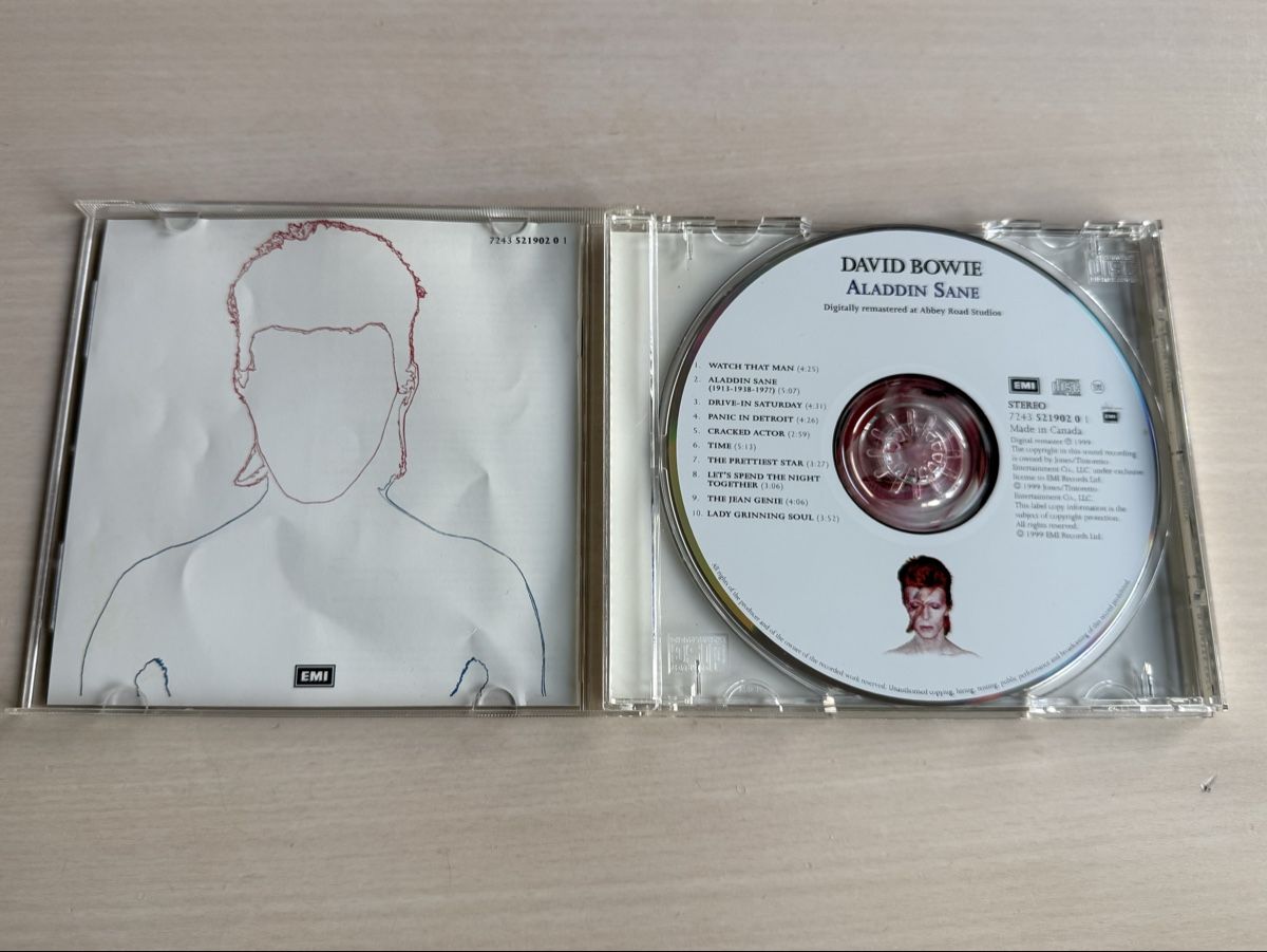 CD: CD David Bowie Aladdin Sane 1999 Remaster EMI – Usato da Oberried Brienz venduto da Chyara 2