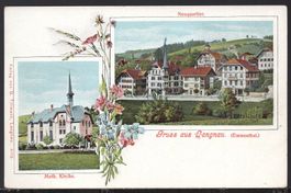 Langnau    Emmental   -   Neuquartier  Met. Kirche