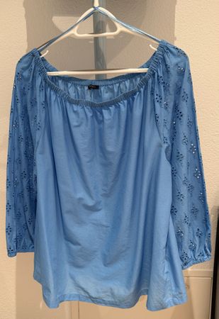 Fiorella Rubino Sommer Bluse Hellblau Gr. 44 Top Zustand