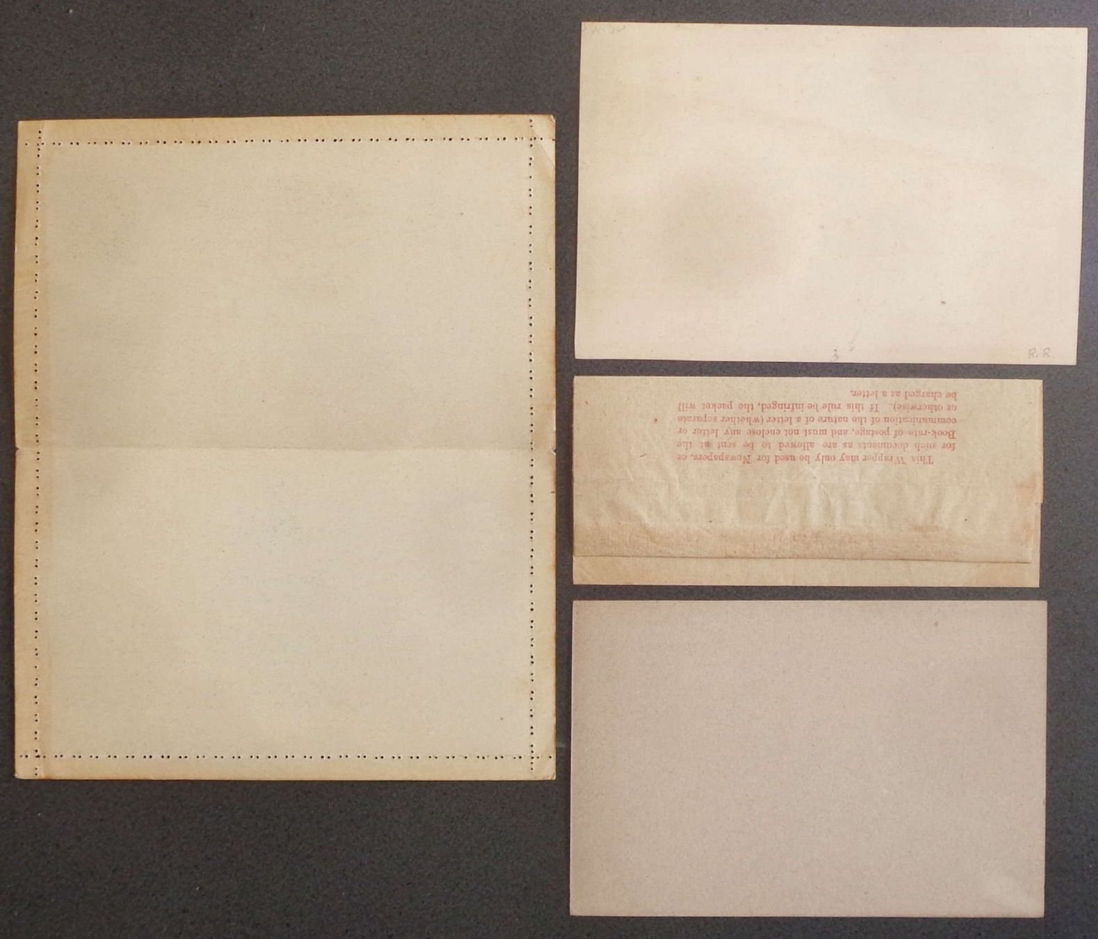 Alle Briefmarken: QUEENSLAND: 4 Postal Stationaries, * – Neu (gemäss Beschreibung) aus Le Locle von timbrettino 1