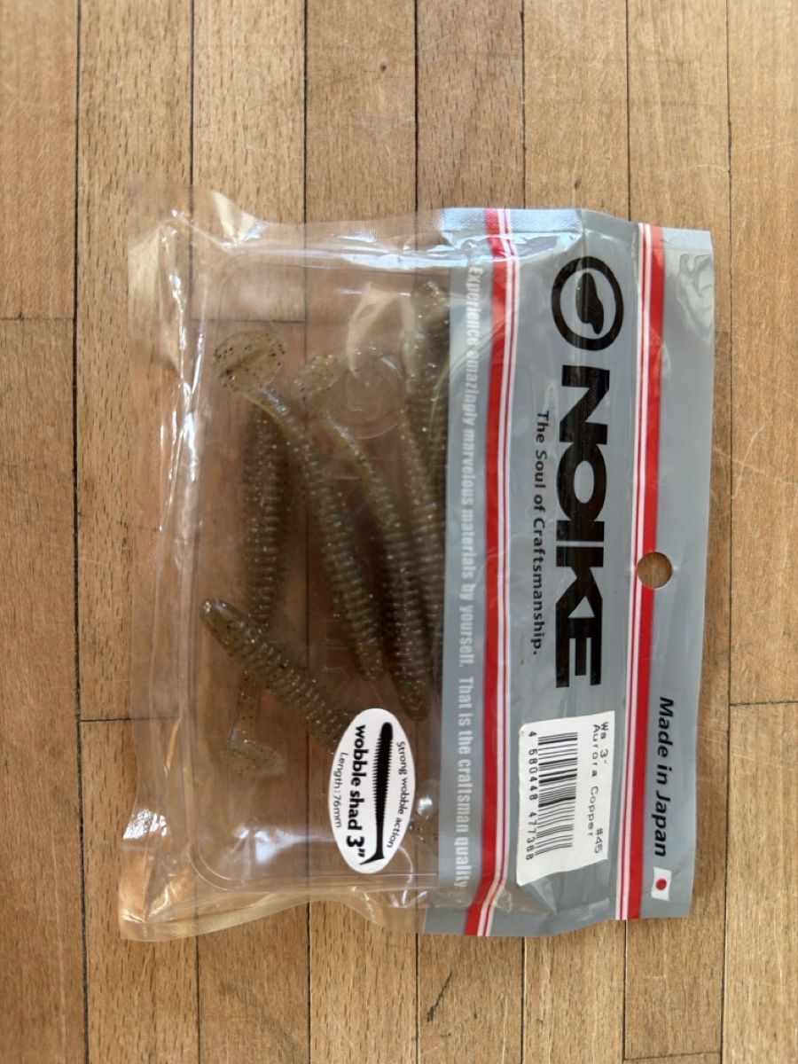 Esche: Noike Wobble Shad 3" Kunstköder Aurora Copper 76mm – Nuovo e nell'imballaggio originale da Herisau venduto da thefisherking