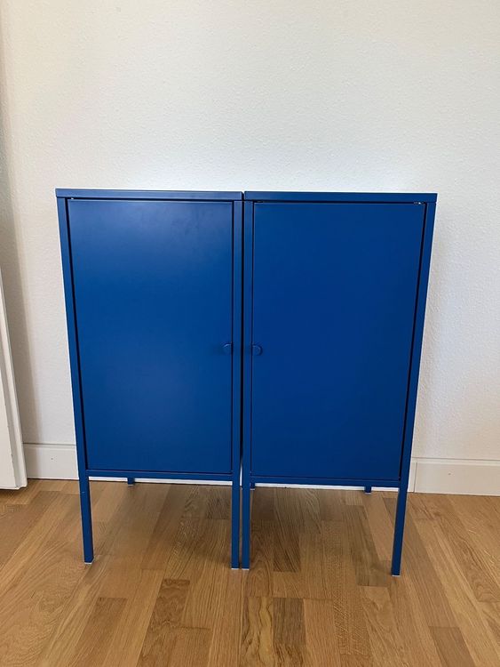 Ikea Metallschrank Lixhult blau 2 Stück neuwertig Kaufen auf Ricardo