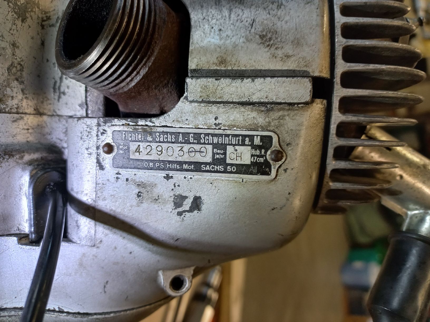 Sachs Mofas: Sachs Saxonette Motor Mod. 50/ AL – Defekt aus Welschenrohr von  8