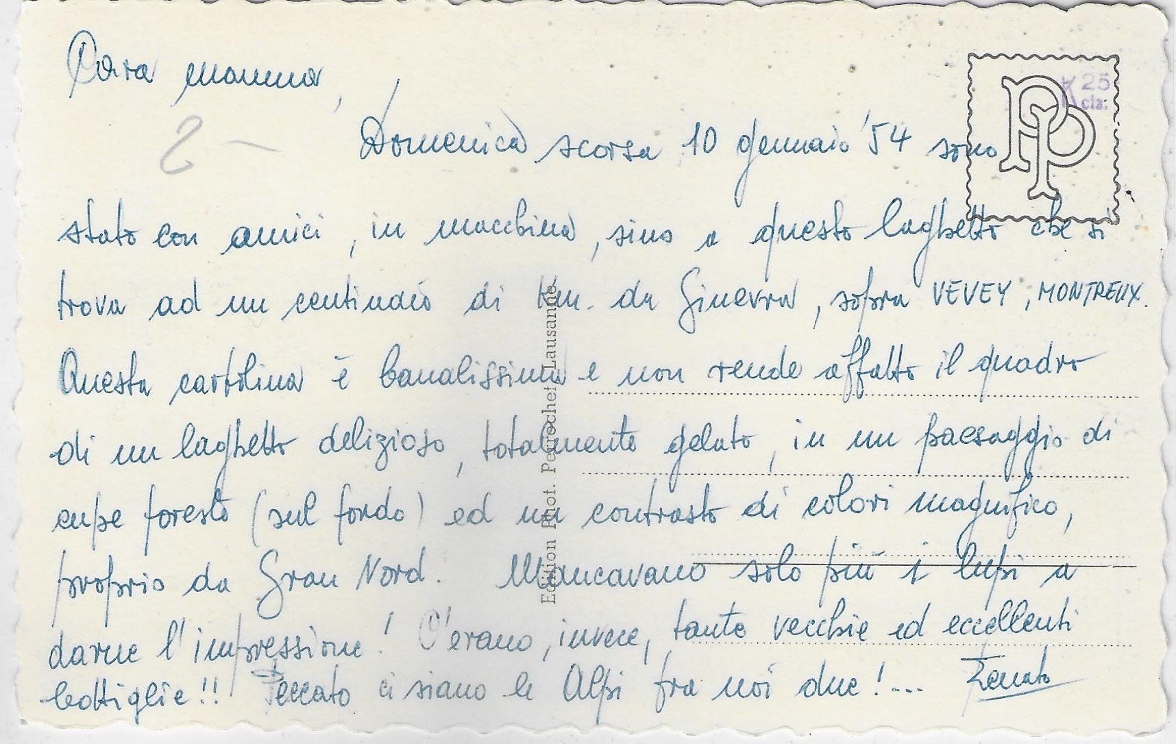 Cartoline postali: lac de Bret et Alpes de Savoie – Usato da Ettingen venduto da Kartenplanet 1