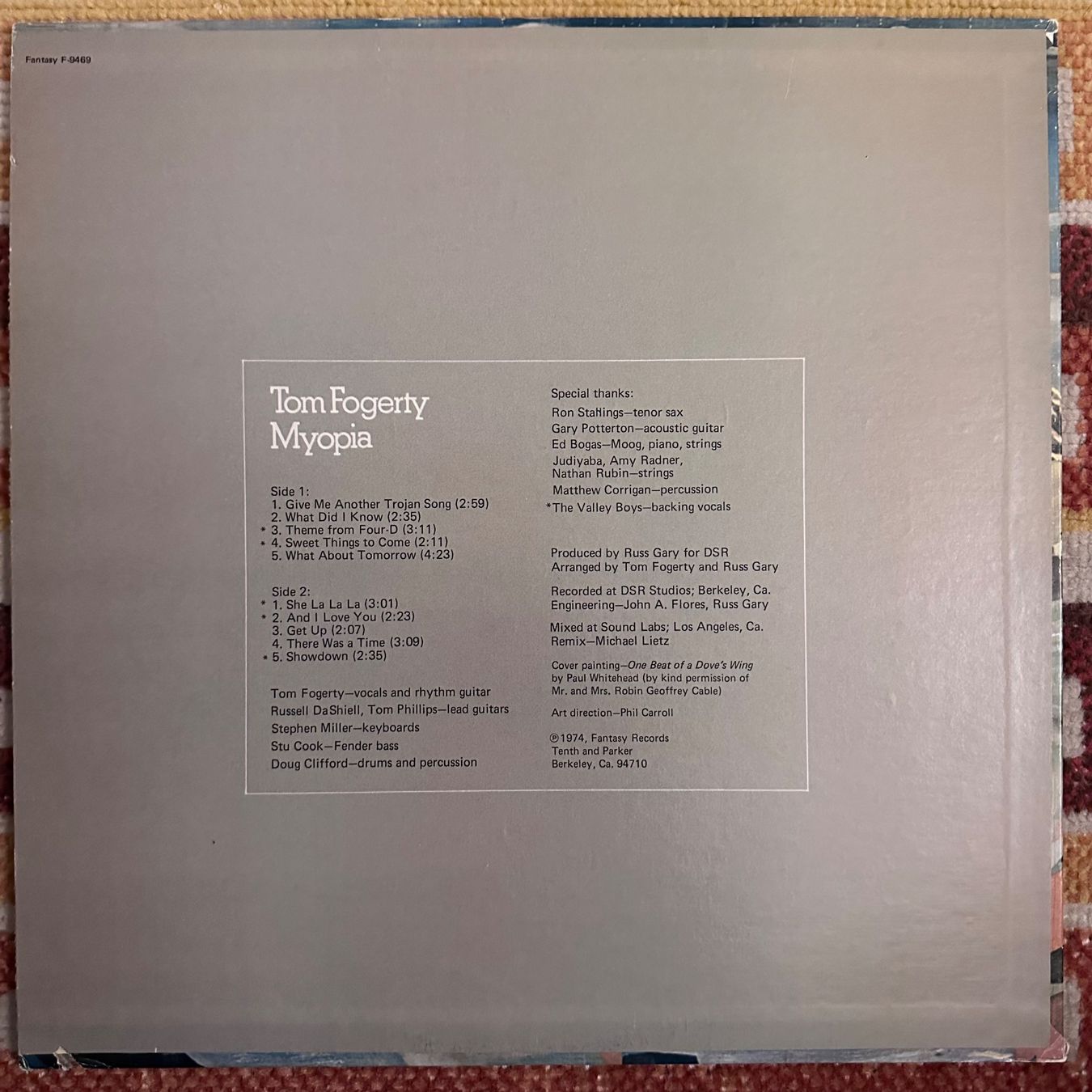 Schallplatten: LP - Tom Fogerty - Myopia – Gebraucht aus Breganzona von Onairda75 1
