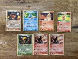 Pokemon Lot 7 cartes vintage (FR)