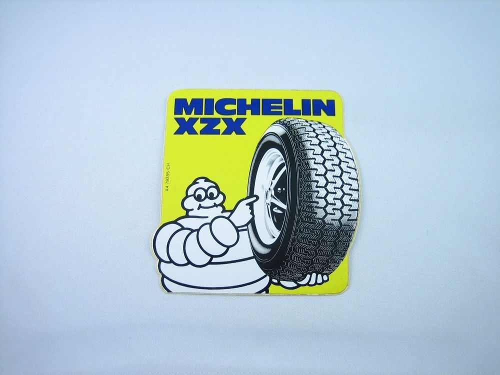 9x1,5cm Michelin Oldtimer AUFKLEBER X4 Mit PORTOFREI