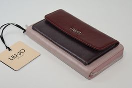 LIU JO Tasche Clutch Portemonnaie/rosa,d.weinrot/19x10x4/Neu