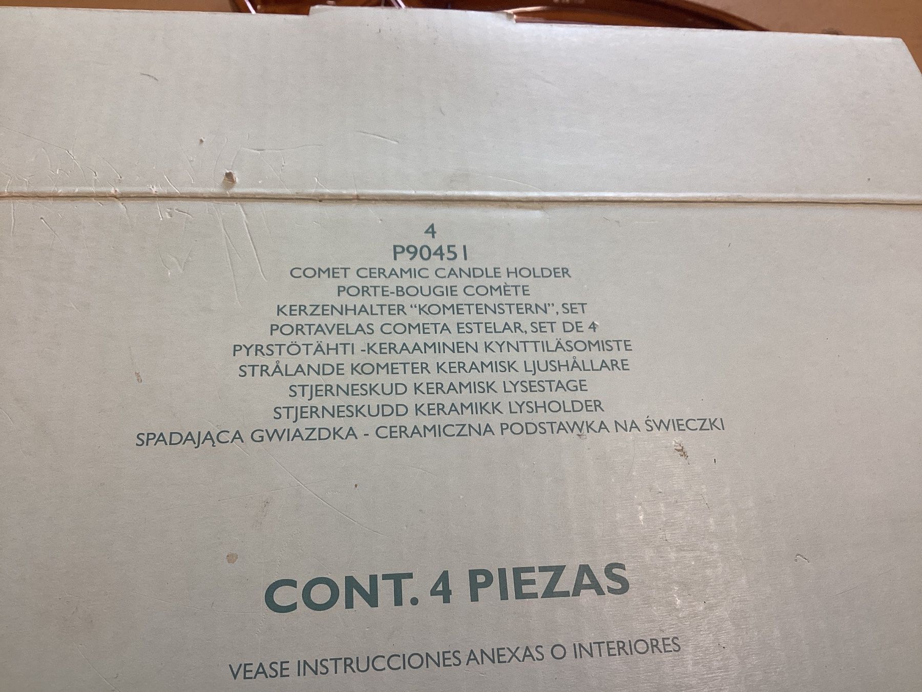 Partylite Tutte le decorazioni: Keramik Kerzenhalter Set, Comet, 4-teilig, braun – Nuovo e nell'imballaggio originale da Lyss venduto da Nigudasschaf 1