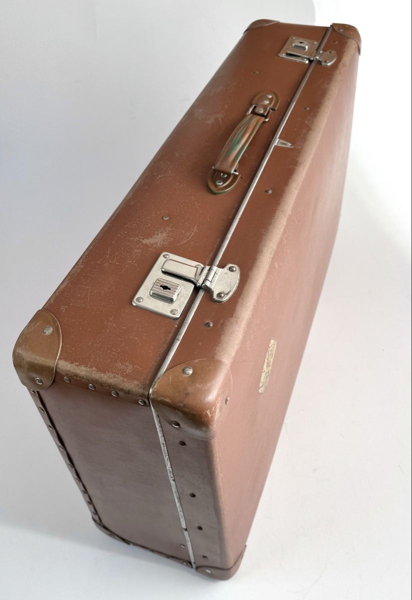 Valigie: Grosser Vintage Reisekoffer, Vulkanfiber – Usato da Wildberg venduto da wild59 2