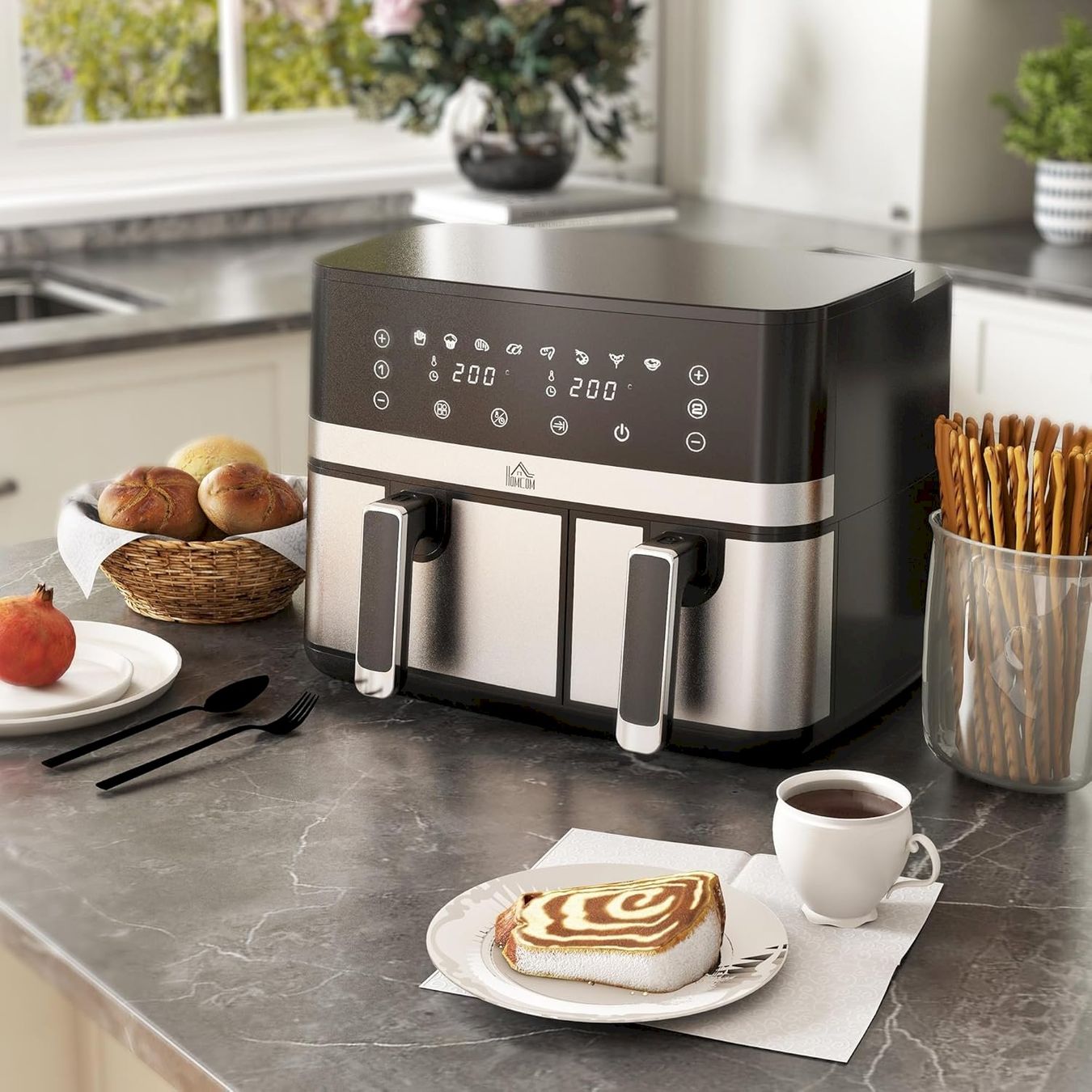 Appareils de cuisine: HOMCOM Heißluftfritteuse 8,5L – Neuf avec emballage d'origine à Bottighofen par zaap 1