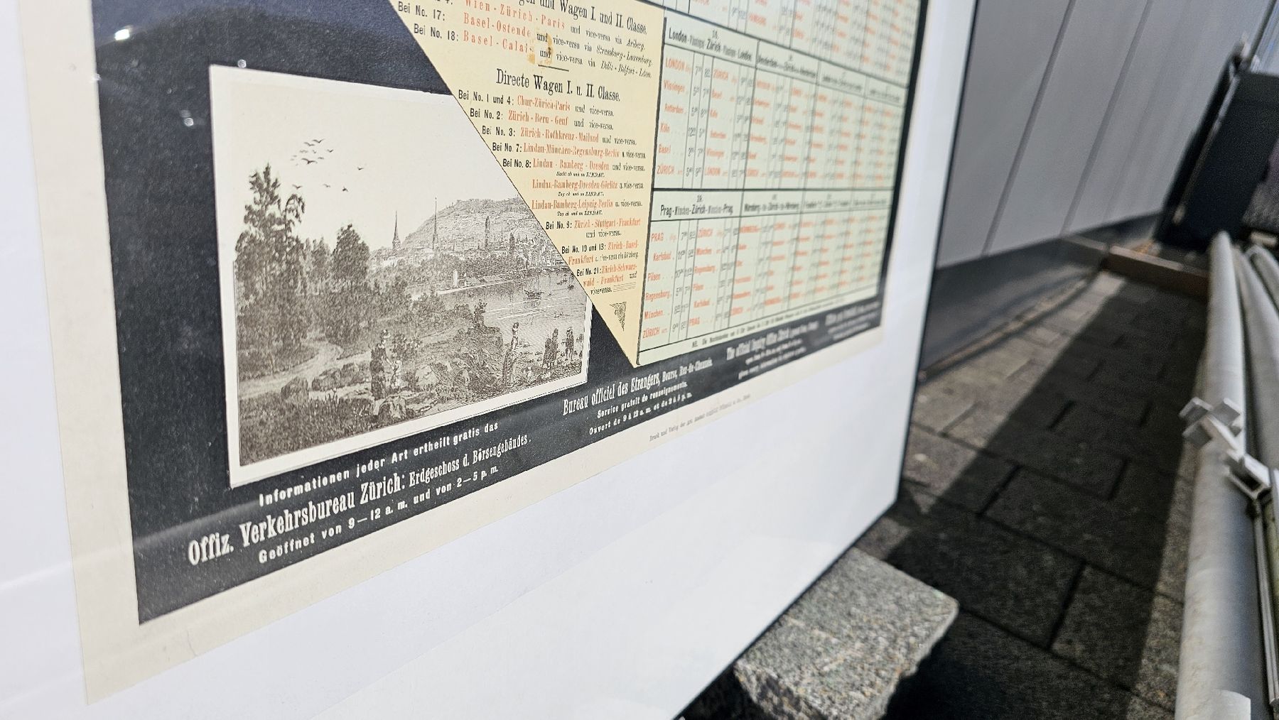 Foto & Immagini: Zurich 1887 Trains Internationaux  Poster – Usato da Glattfelden venduto da hbct 1
