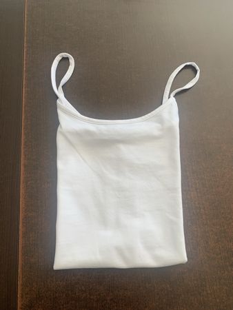 Pull à bretelles blanc neuf taille S