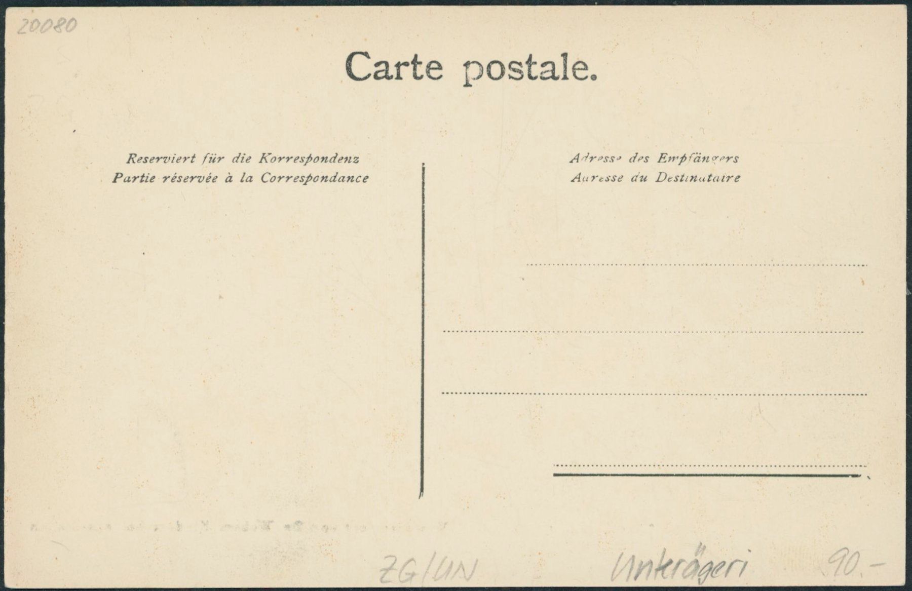 Cartes postales: ZG Unterägeri – Neuf (Voir description) à Schindellegi par dormay 1