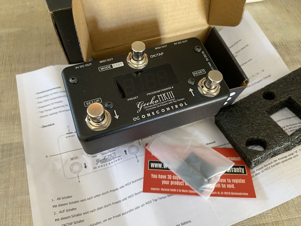 Strumenti musicali: One Control Gecko MKIII - MIDI Footswitch Controller – Nuovo e nell'imballaggio originale da Burgdorf venduto da justearcandy 1