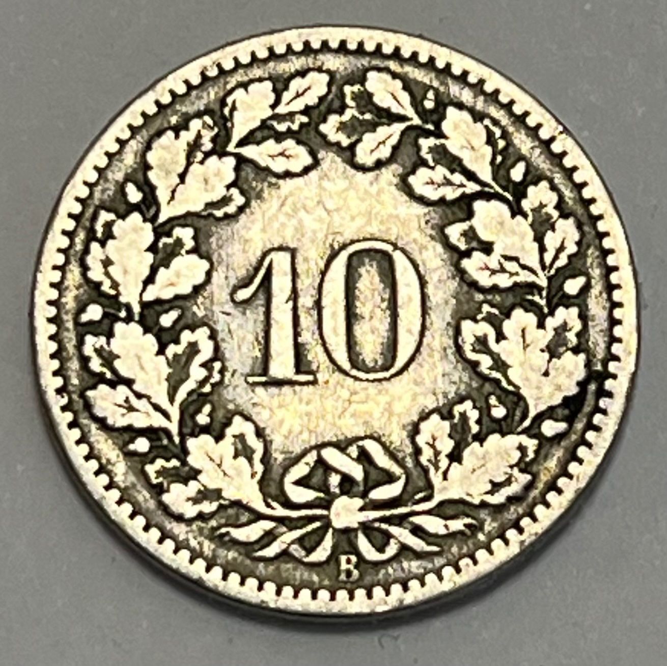 Tutti le monete: 10 Rappen - 1885 B – Usato da Dietikon venduto da Numis8953 1