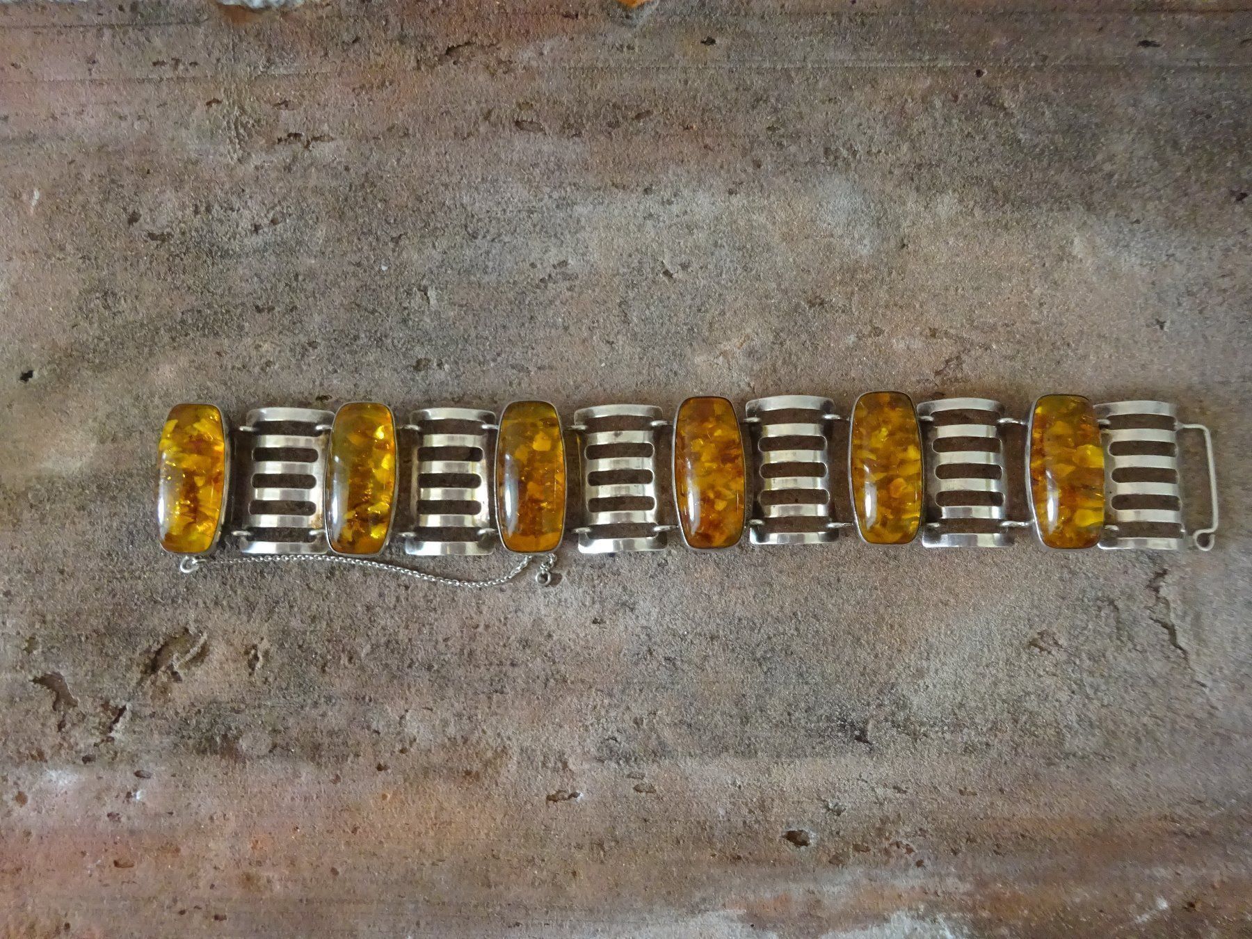 Bracciali & Braccialetti: Armband Bernstein / 835 Silber – Usato da Esslingen venduto da FetteSchnecke
