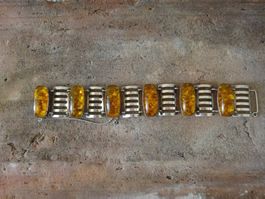 Armband Bernstein / 835 Silber