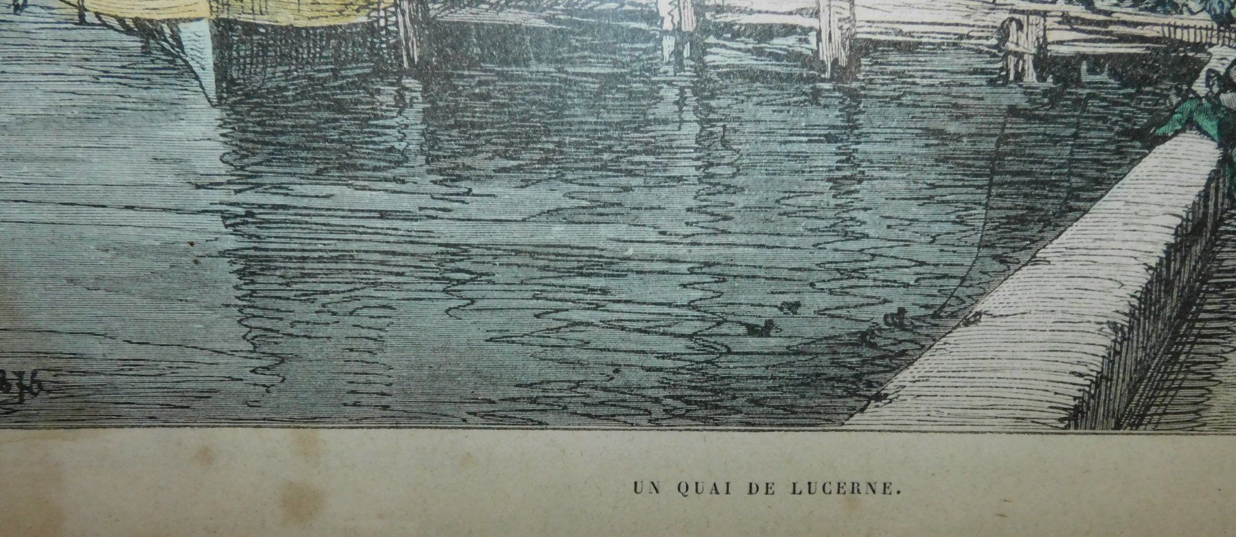 Grafica & Litografie: Graphik antike Graphik Luzern - Un Quai de Lucerne – Usato da Sursee venduto da 76 1