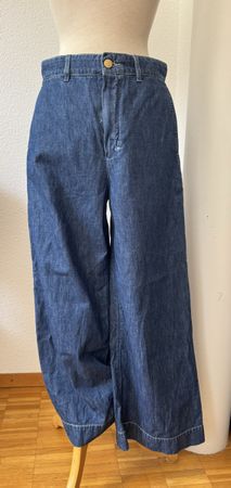 'S Max Mara Jean d'ete taille 36 pantalon large bleu