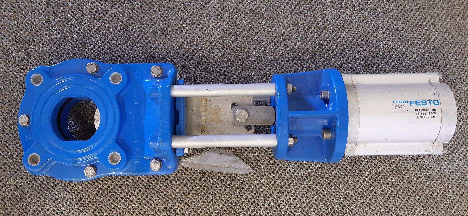 Altro per industria metallurgica: Pneumatischer Plattenschieber DN 65 – Usato da Steinerberg venduto da Flora87