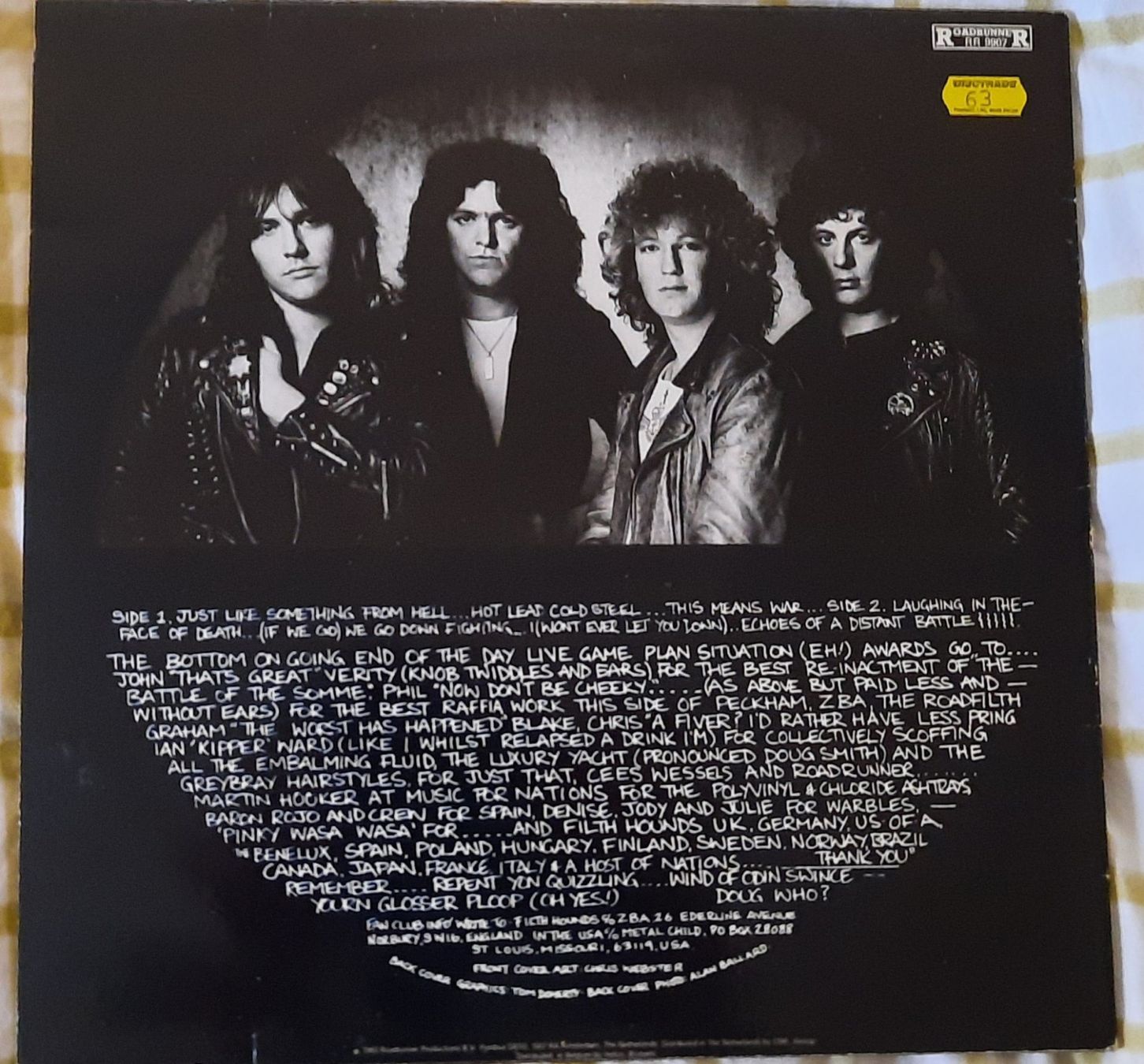 Dischi in vinile: FIRST PRESS - TANK - THIS MEANS WAR – Usato da Lausanne venduto da MHJ 1