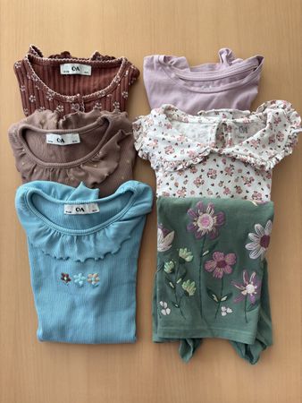 6 Langarm-Shirts Mädchen Grösse 134