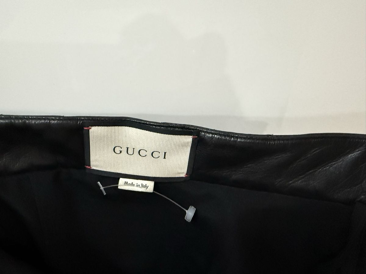 Gucci Gonne: Gucci Lederrock Gr. 36 schwarz gesteppt – Usato da Freidorf TG venduto da Iris1970 3