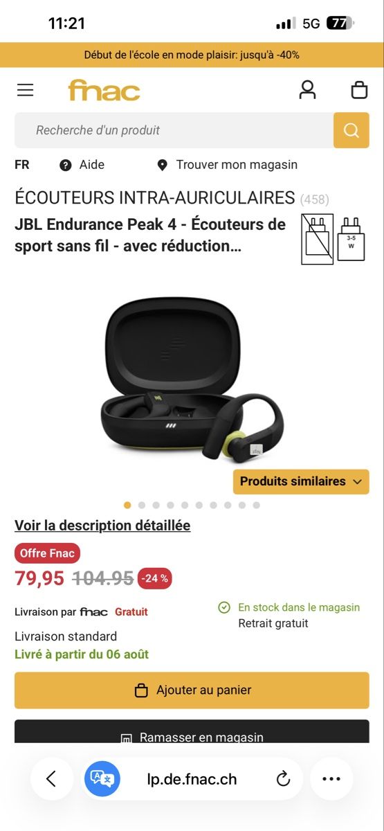 JBL Casques audio: JBL Endurance Peak 4 – Neuf (Voir description) à Delémont par YBroquet 8
