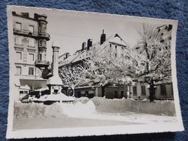 Le Locle,Foto Nicolet,Metzgerei BELL,Place du Marché,Schnee!