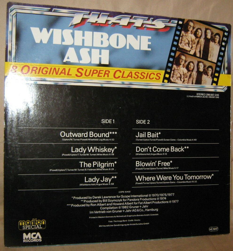 Dischi in vinile: LP Vinyl: That’s Wishbone Ash: 8 Classics, 1982 – Usato da Oberriet SG venduto da Manick 1
