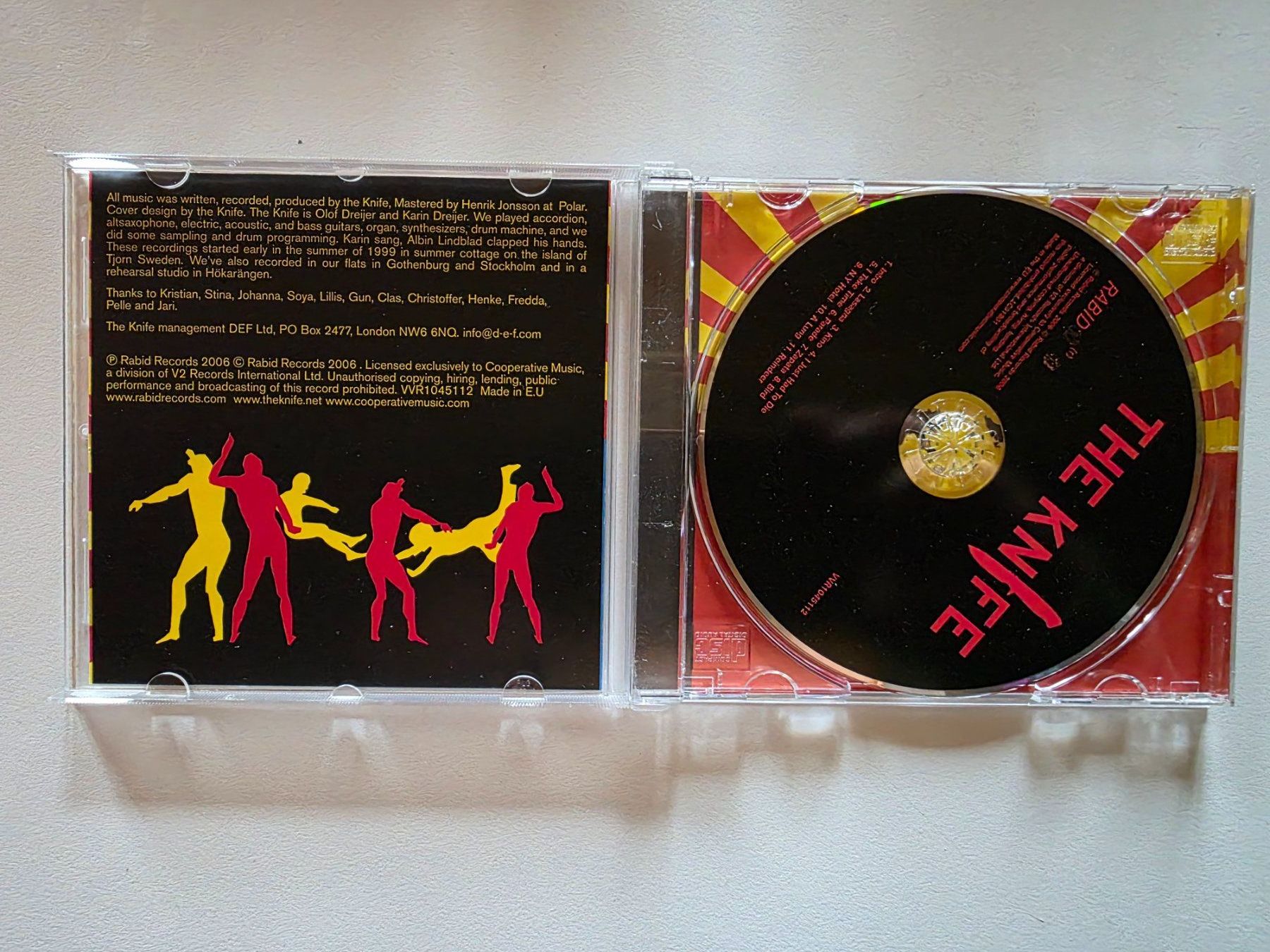 CD: CD - The Knife - Rabid Records 2006 – Usato da Walterswil BE venduto da Lonitti 1