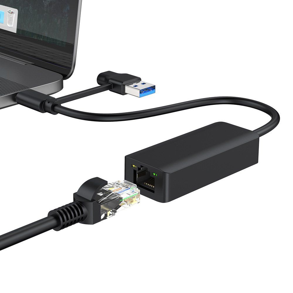 Cavi: USB -> LAN / Ethernet Adapter für Windows, MacOS, Android – Nuovo e nell'imballaggio originale da Uster venduto da -FPS- 4
