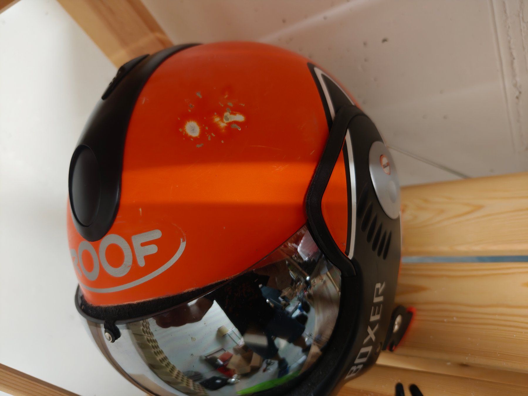 Casques & visières: Integralhelm ROOF Boxer orange gebraucht Helm – D'occasion à Wallisellen par m00ds 1