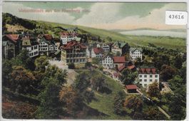 Walzenhausen von der Rheinburg aus - Litho