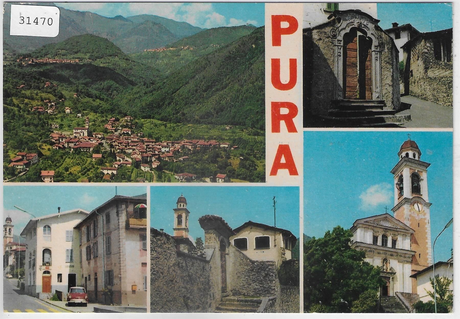Cartoline postali: Pura - Vue generale - Multiview – Usato da Ettingen venduto da Kartenplanet
