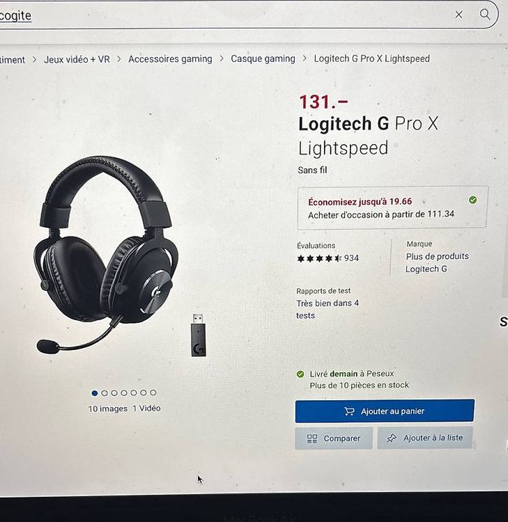 Vend casque logitech 2