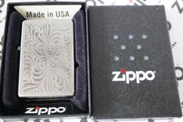 ZIPPO Feuerzeug - FLORAL DESIGN - engraved - 2009
