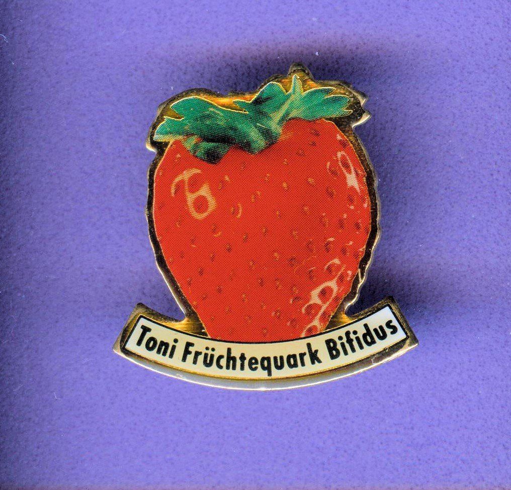 Placchette & Badge: Toni Früchtequrk Bifidus  ERDBEER – Usato da Winterthur venduto da Sammleroase