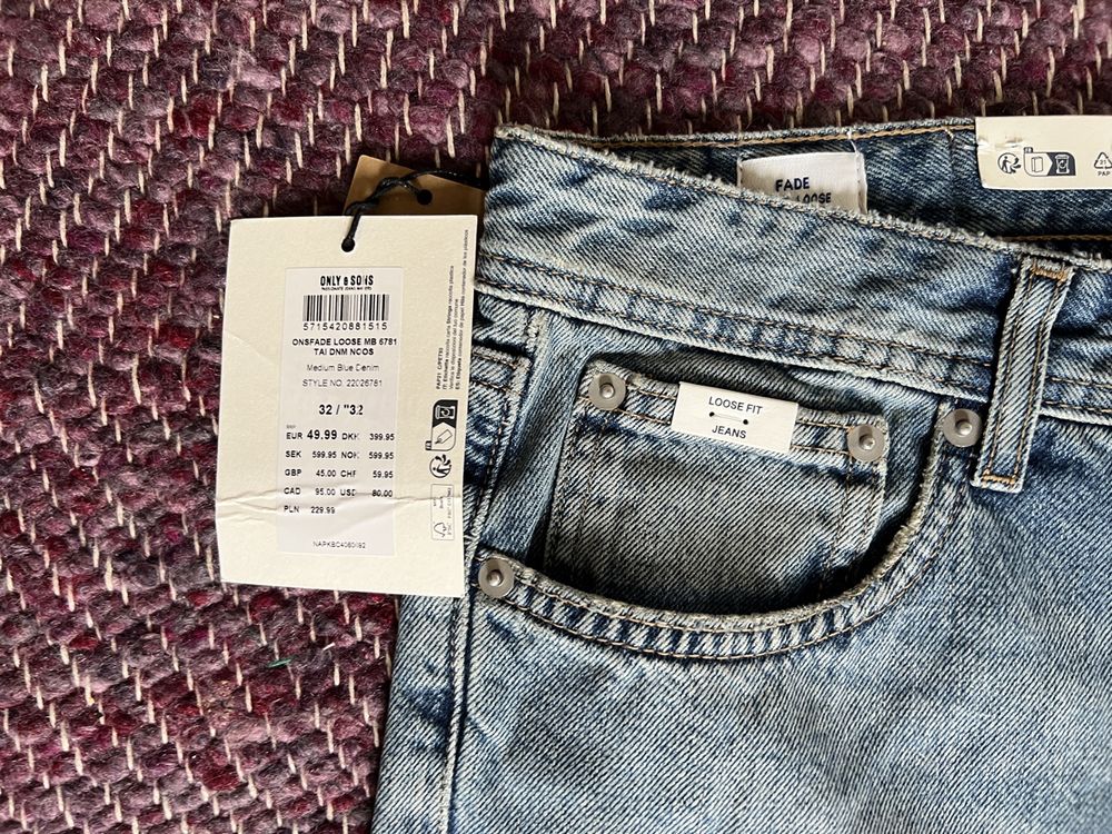 Jean Kiton Bleu Clair - Taille US 36 / EU 52, Coton élasthanne, Neuf Avec étiquettes, Fabriqué En Italie