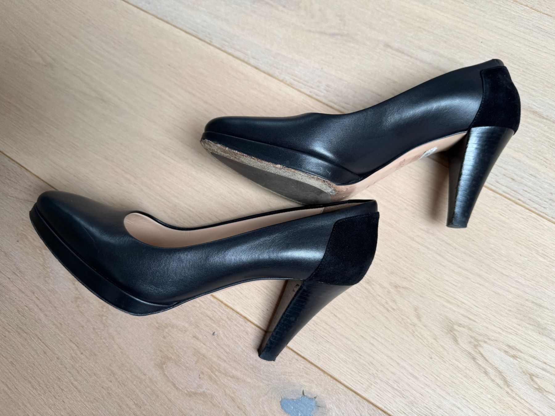Bally Damenschuhe: BALLY  Pumps Gr. 36, schwarz echt Leder – Gebraucht aus Siebnen von Trans-Am 3