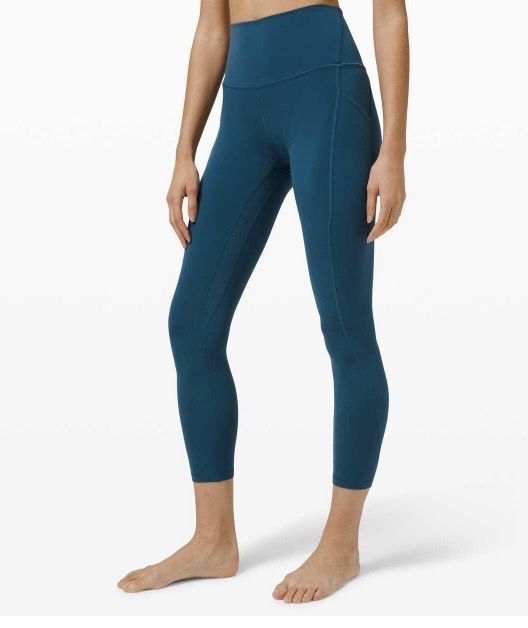 Lululemon Leggings: Lululemon Align High Rise Pant Pockets 25" Blue Borealis – Usato da Münchenstein venduto da B771