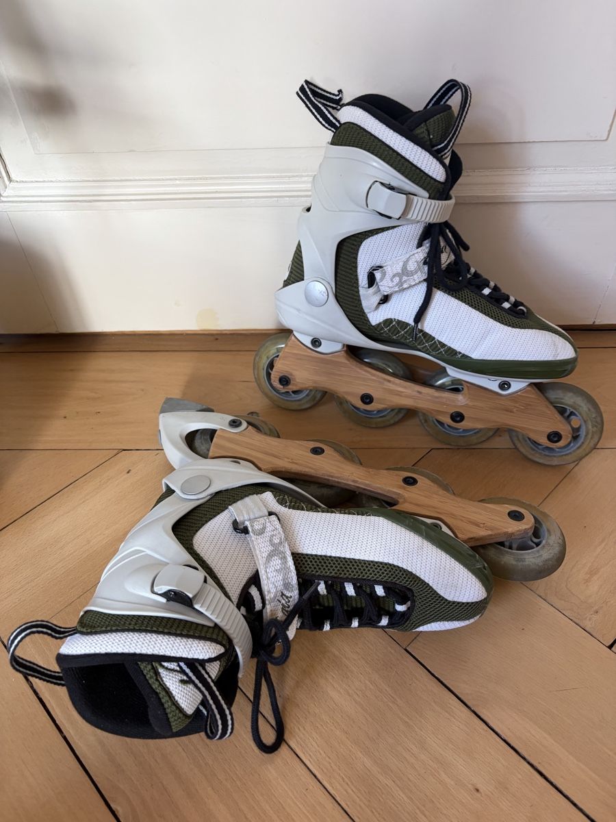 K2 Patins à roul. & inline: Inline Skates Bamboo - echtes Bambus  – D'occasion à St. Gallen par Debi. 2